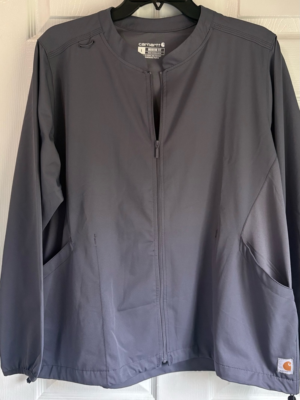 Carhartt Women’s Slate Gray Zip-Front Utility Jacket